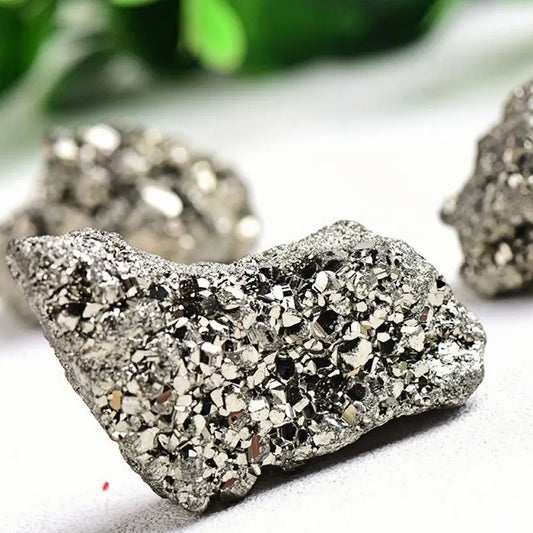 200g Natural Pyrite Raw Stone – Crystal Cluster Mineral for Energy & Home Decoration